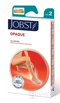 JOBST OPAQUE kompresívne lýtkové pančuchy II.KT, bežná d., s otvorenou špičkou, telové, veľ. III., 1x1 pár
