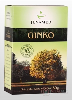 JUVAMED GINKO BILOBA - LIST bylinný čaj sypaný 1x50 g