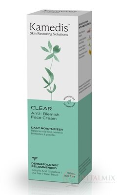 Kamedis CLEAR Anti-Blemish FACE CREAM krém proti nedokonalostiam pleti (inov.2023) 1x50 ml