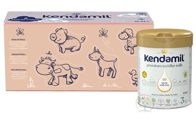 KENDAMIL Premium 3 HMO+ (box - kreatívne balenie) mliečna výživa malých detí (od ukonč. 12. mesiaca) 3x800 g (2,4 kg)