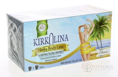 KIRKOLINA Classic HerbaBodyLine bylinná zmes v nálevových vreckách 25x2g (50 g)