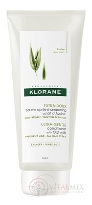 KLORANE BAUME APRÈS SHAMPOOING AU LAIT D'AVOINE balzam na vlasy s ovseným mliekom, veľmi jemný, 1x200 ml