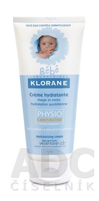 KLORANE BEBE CREME HYDRATANTE (PHYSIOCALENDULINE) hydratačný krém PHYSIOCalenduline na tvár a telo 1x200 ml