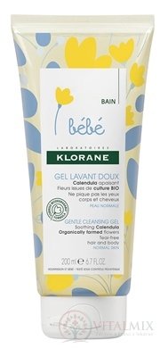KLORANE BEBE GEL LAVANT DOUX (inovácia 2018) jemný umývací gél 1x200 ml