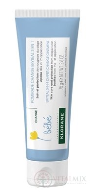 KLORANE BEBE POMMADE CHANGE ERYTEAL 3 EN 1 masť na prebaľovanie 1x75 ml