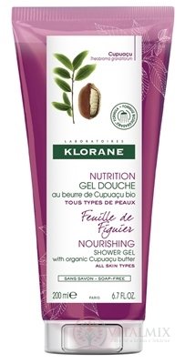 KLORANE GEL DOUCHE FEUILLE DE FIGUIER sprchovací gél, výživa, s listami figovníka 1x200 ml