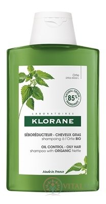 KLORANE SHAMPOOING à l'Ortie BIO šampón s bio žihľavou, mastné vlasy 1x400 ml