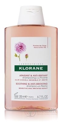 KLORANE SHAMPOOING À LA PIVOINE (inovácia) šampón na citlivú a podráždenú vlasovú pokožku 1x200 ml