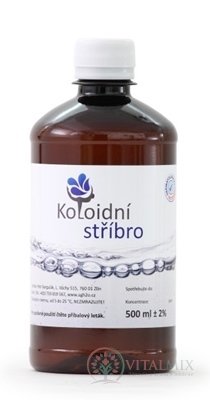 Koloidné striebro 40 ppm roztok 1x500 ml