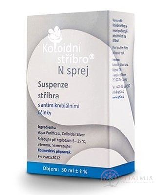 Koloidné striebro N sprej 30 ppm s aplikátorom 1x30 ml