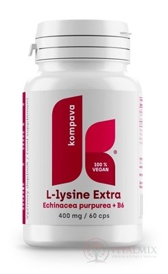 kompava L-LYSINE Extra cps 400 mg (Echinacea + B6) 1x60 ks