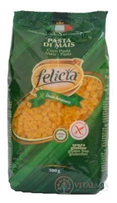 Kukuricne cestoviny Felicia Conchigliette bez lepku 1x500 g
