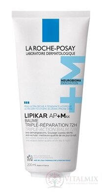LA ROCHE-POSAY LIPIKAR BAUME AP+ MAX balzam s trojitým účinkom na veľmi suchú pokožku 1x200 ml