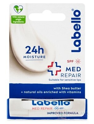 Labello MED REPAIR SPF 15 balzam na pery 1x4,8 g
