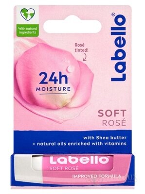 Labello SOFT ROSE tónovací balzam na pery 1x4,8 g