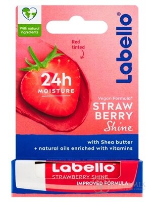 Labello STRAWBERRY Shine tónovací balzam na pery 1x4,8 g