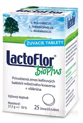 LactoFlor BioPlus žuvacie tablety 1x25 ks