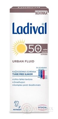 Ladival URBAN fluid SPF 50+ na ochranu tváre pri opaľovaní 1x50 ml