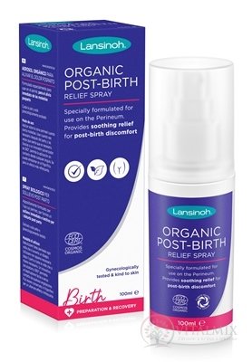 Lansinoh Organický upokojujúci sprej na hrádzu po pôrode 1x100 ml