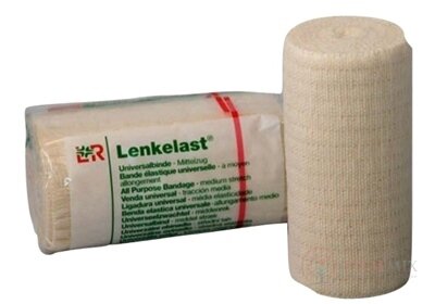 LENKELAST 12cmx5m obväz univerzálny so stredným ťahom 1x1 ks