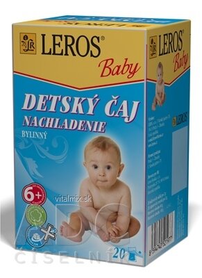 LEROS BABY DETSKÝ ČAJ NACHLADENIE bylinný 20x2 g (40 g)