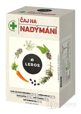 LEROS ČAJ NA NADÚVANIE bylinný čaj, nálevové vrecúška 20x1,5 g (30 g)