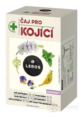 LEROS ČAJ PRE DOJČIACE MAMIČKY nálevové vrecká (inov. 2021) 20x1,5 g (30 g)