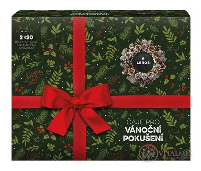 LEROS ČAJE PRE VIANOČNÉ POKUŠENIE čaj Ženská túžba 20x2 g + čaj Mužská túžba 20x2 g, 1x1 set