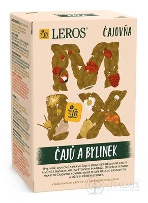 LEROS Čajovňa MIX ČAJOV A BYLINIEK nálevové vrecúška (16x2g + 2x2,5g) (37 g)