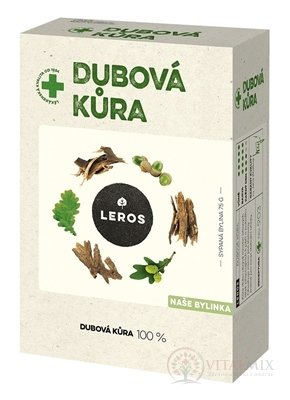 LEROS DUBOVÁ KÔRA sypaná bylina (inov. 2022) 1x75 g