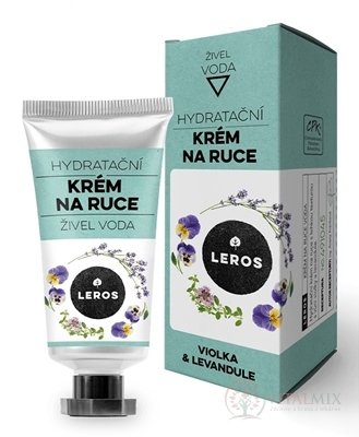 LEROS HYDRATAČNÝ KRÉM NA RUKY ŽIVEL VODA s fialkou a levanduľou 1x30 ml