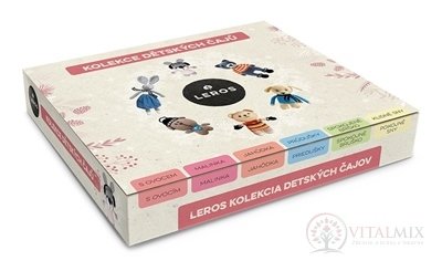 LEROS KOLEKCIA DETSKÝCH ČAJOV 6 druhov čajov po 5 vrecúšok 1x30 ks + darček míľnikové kartičky 1x10 ks (55 g), 1x1 set