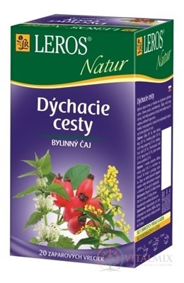 LEROS NATUR Dýchacie cesty (PRECHLADNUTIE,CHRÍPKA) BYLINNý ČAJ 20x1,5 g (30 g)