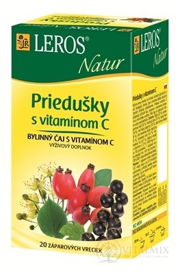 LEROS NATUR PRIEDUŠKY S VITAMÍNOM C BYLINNÝ ČAJ 20x1,5 g (30 g)