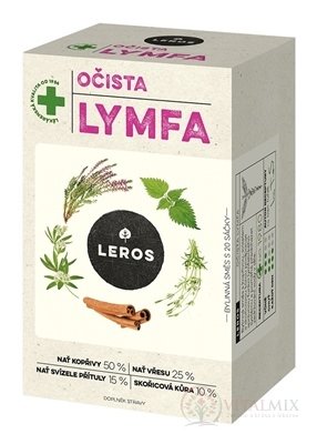 LEROS OČISTA LYMFA bylinná čajová zmes, nálevové vrecká 20x1,5 g (30 g)