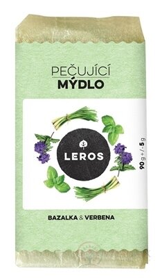 LEROS OŠETRUJÚCE MYDLO BAZALKA & VERBENA tuhé mydlo 1x90 g