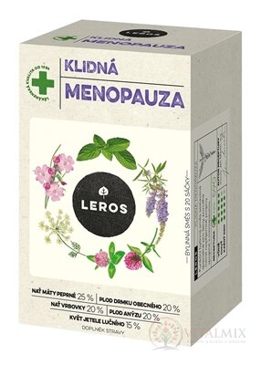 LEROS POKOJNÁ MENOPAUZA bylinný čaj, nálevové vrecká 20x1,3 g (26 g)