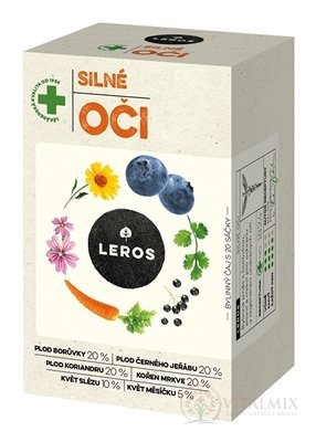 LEROS SILNÉ OČI nálevové vrecká (inov. 2021) 20x1,5 g (30 g)