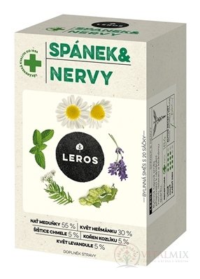 LEROS SPÁNOK A NERVY nálevové vrecká (inov. 2021) 20x1,3 g (26 g)