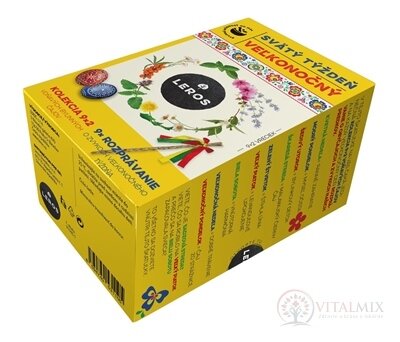 LEROS SVÄTÝ TÝŽDEŇ VEĽKONOČNÝ 2024 9 druhov čajov po 2 nálevové vrecúška 1x26,2 g