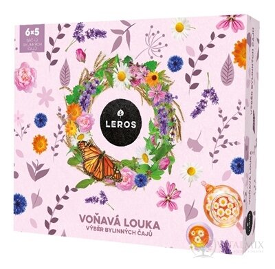 LEROS VOŇAVÁ LÚKA 6 druhov bylinných čajov po 5 vrecúšok, 1x1 set