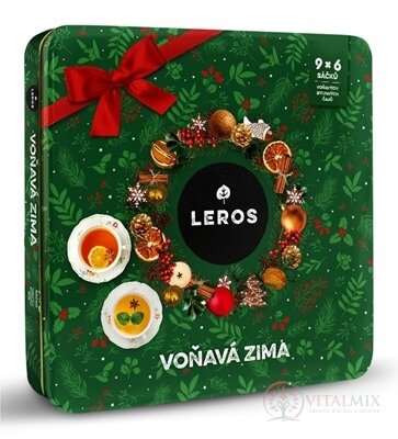 LEROS VOŇAVÁ ZIMA 4 9 druhov čajov po 6 nálevových vrecúšok (96,6 g) (inov. 2024), 1x1 set