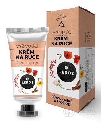 LEROS VYŽIVUJÚCI KRÉM NA RUKY ŽIVEL OHEŇ s ružovým korením a škoricou 1x30 ml