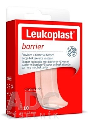 LEUKOPLAST BARRIER náplasť na rany, 22x72 mm, 1x10 ks