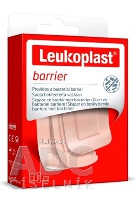 LEUKOPLAST BARRIER náplasť na rany, 3 veľkosti, 1x20 ks