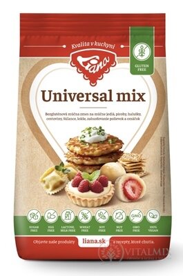 Liana Universal Mix plv (bezgluténová univerzálna zmes na múčne jedlá) 1x1000 g