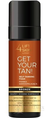 LIFT4SKIN SELF-TANNING FOAM BRONZE samoopaľovacia pena na telo 1x150 ml