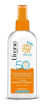 Lirene SUN PROTECTION Kids SPF 50+ Sprej opaľovacie telové mlieko pre deti 1x150 ml