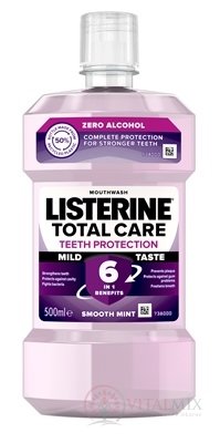 LISTERINE TOTAL CARE TEETH PROTECTION MILD TASTE ústna voda bez alkoholu 1x500 ml