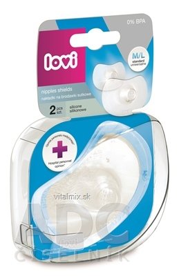 LOVI Chrániče prsných bradaviek veľ. M/L, silikónové 1x2 ks